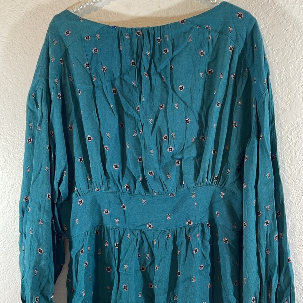 Free People Love Grows Green Romper Size Large NEW OB652803 - Picture 10 of 16